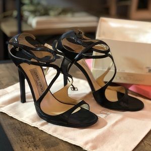 Jimmy Choo Lance Strappy High Heel sz 38.5